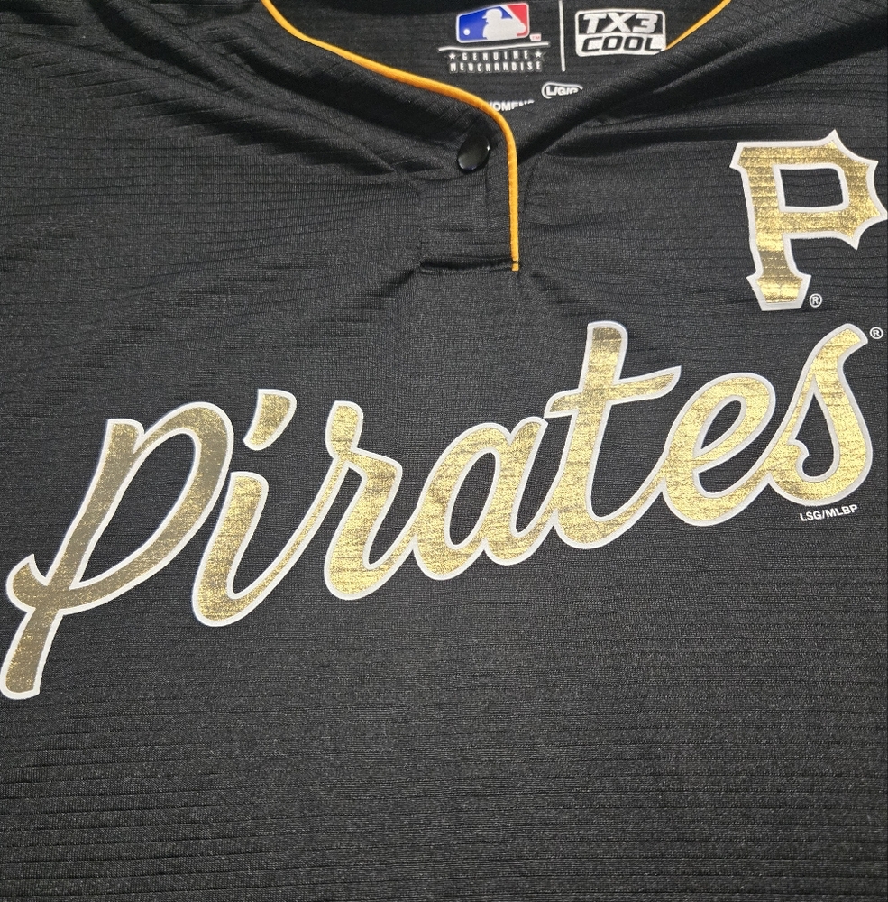 Pirates Women's Black Shirt Size Large  TX3 Cool Series - Picture 2 of 6